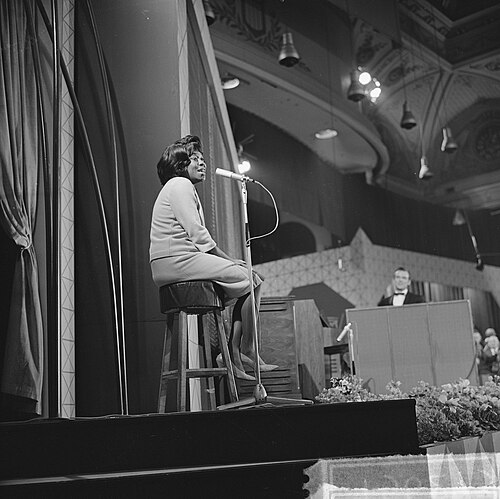 Sarah Vaughan performing