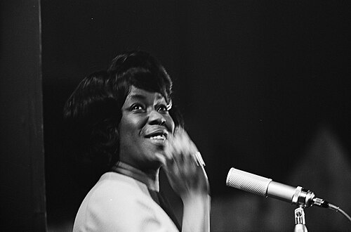 Sarah Vaughan close-up