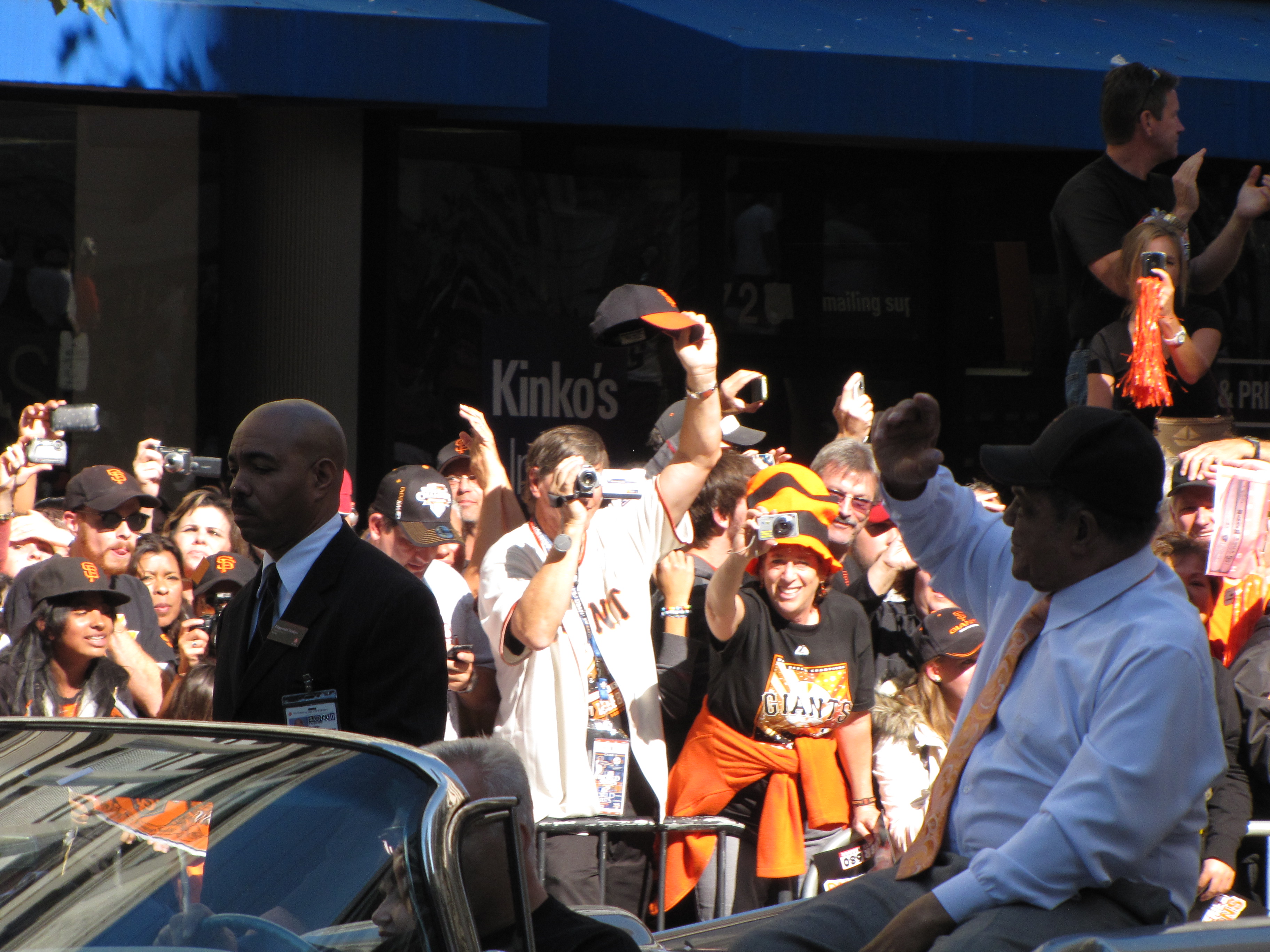 Willie Mays in action